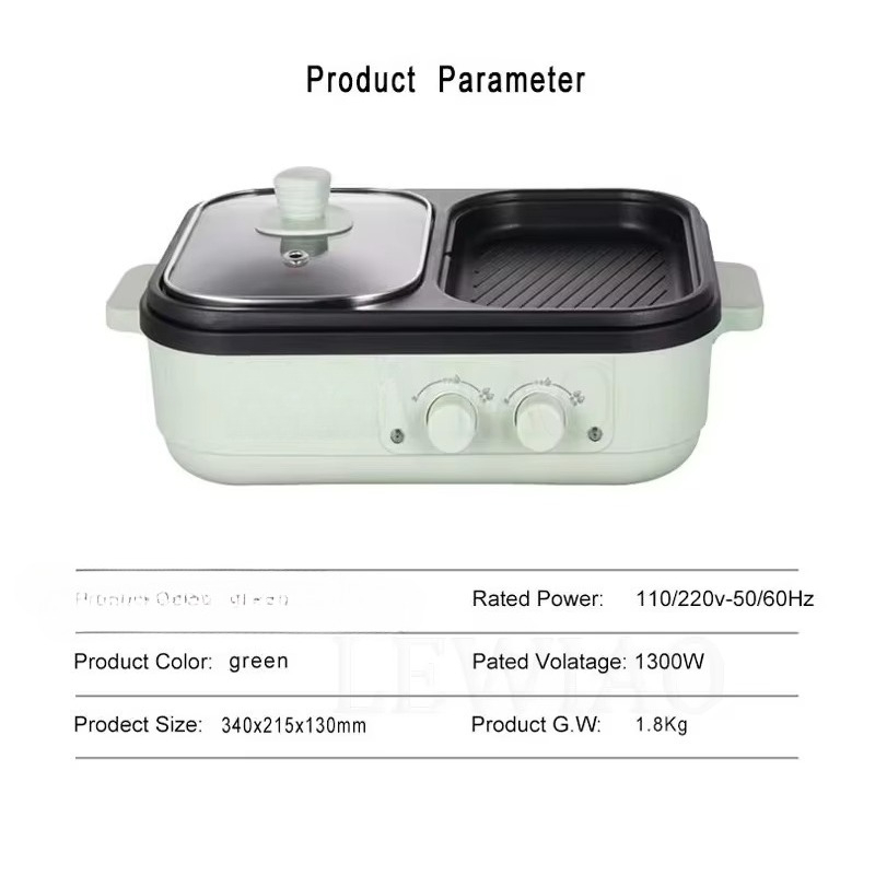Non-stick barbecue hot pot mul - Camping Cooking One Pot บทวิจารณ์และราคา
