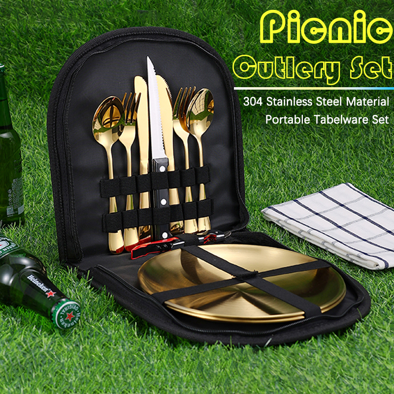 10Pcs Camping Tableware Set 30 - Camping Cooking Meals บทวิจารณ์และราคา
