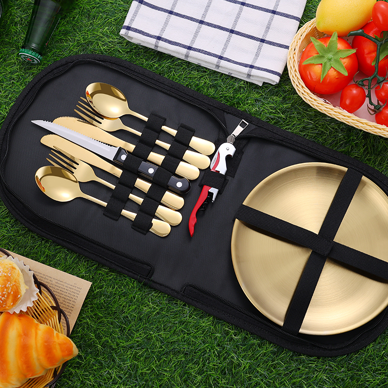 10Pcs Camping Tableware Set 30 - Camping Cooking Meals บทวิจารณ์และราคา
