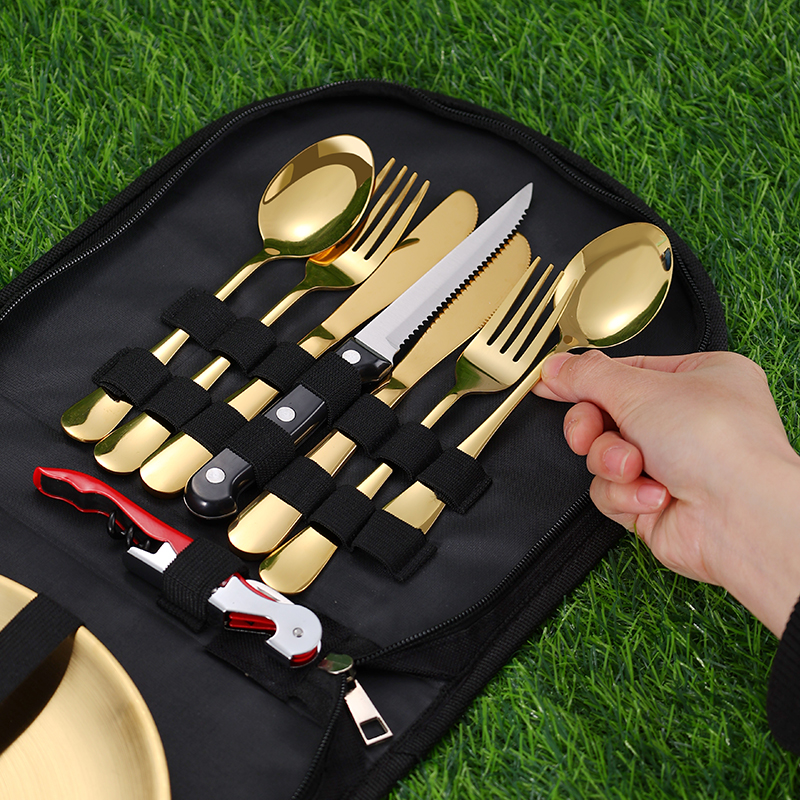10Pcs Camping Tableware Set 30 - Camping Cooking Meals บทวิจารณ์และราคา