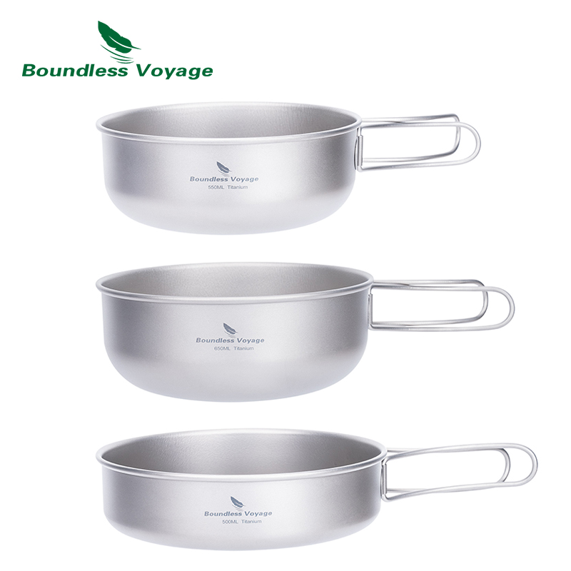 Boundless Voyage Titanium Camp - Camping Cooking Pots And Pans Set บทวิจารณ์และราคา