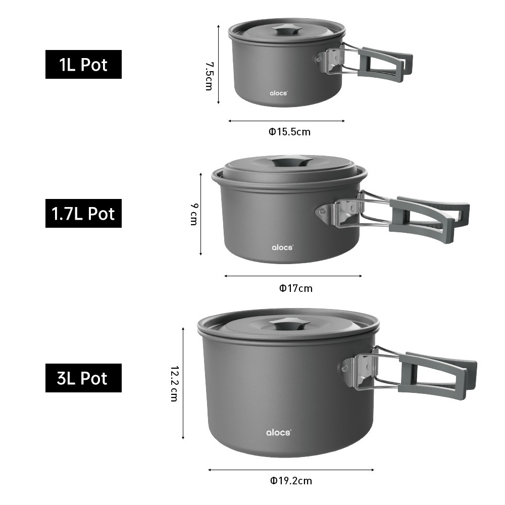 Camping Cooking Pot Aluminum A - Camping Cooking Meals บทวิจารณ์และราคา