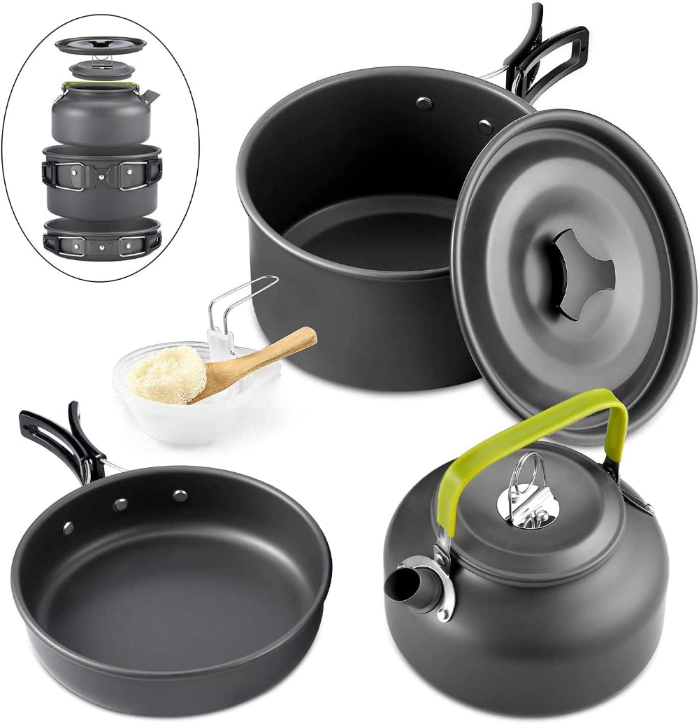Outdoor camping cookware set a - Camping Cooking Candle บทวิจารณ์และราคา