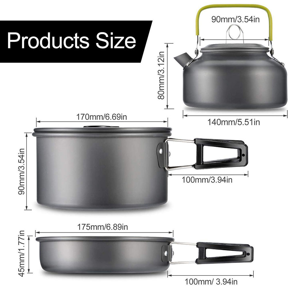 Outdoor camping cookware set a - Camping Cooking Candle บทวิจารณ์และราคา