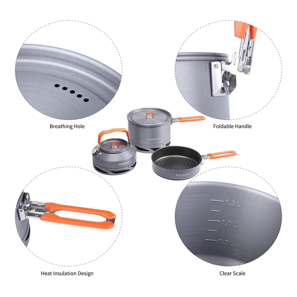 Fire Maple Camping Cookware Ut - Camping Cooking Meals บทวิจารณ์และราคา