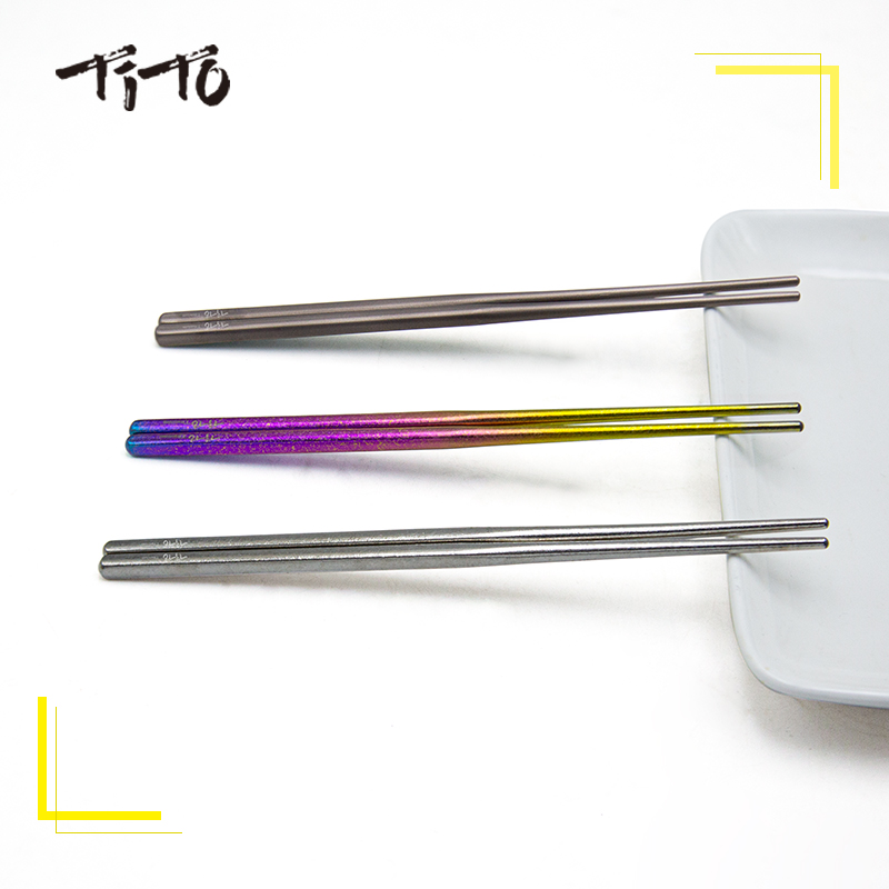 TiTo pure titanium  chopsticks - Camping Cooking Meals บทวิจารณ์และราคา
