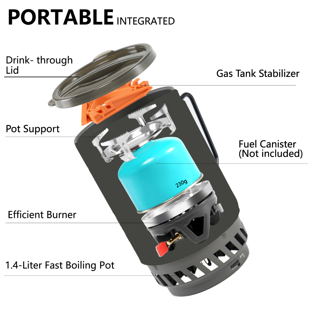 APG Portable 1400ml Cooking Sy - Camping Cooking One Pot บทวิจารณ์และราคา