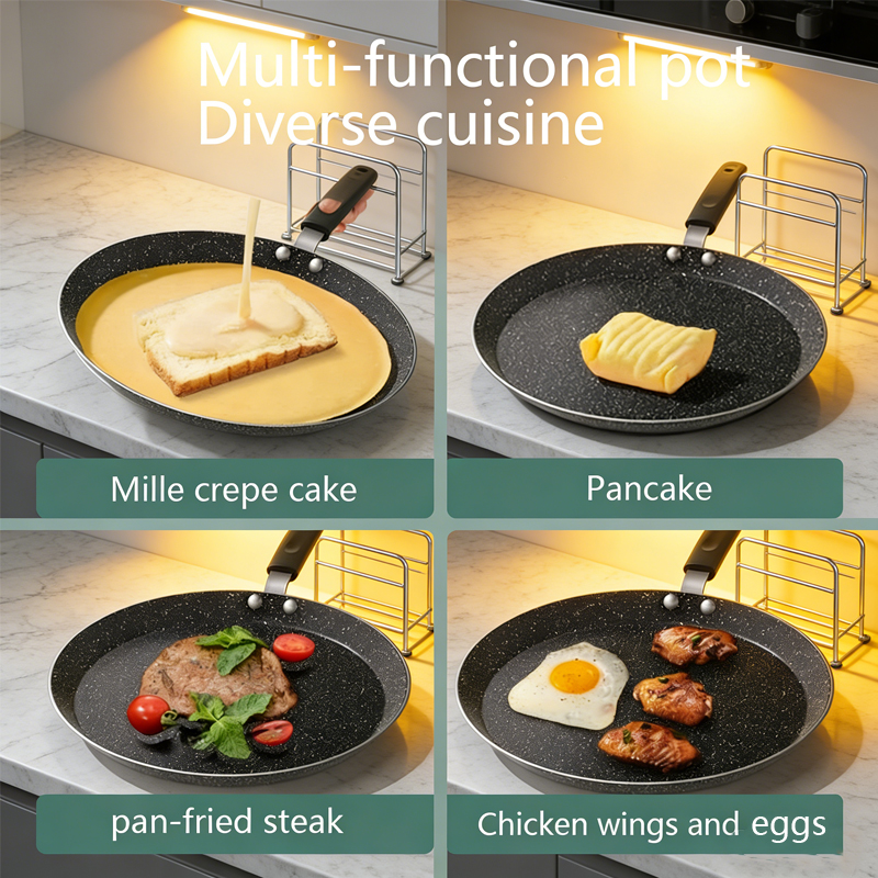 Chef's Choice Flat Frying Pan  - Camping Cooking Frying Pan บทวิจารณ์และราคา
