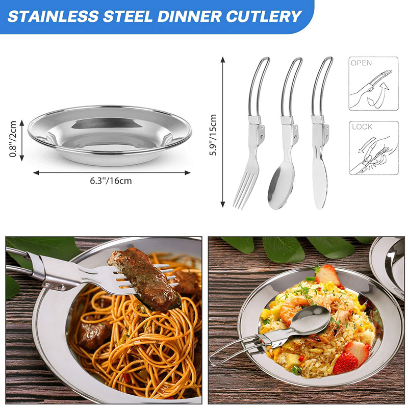 1 Set Outdoor Pot Pan Camping  - Camping Cooking Pots And Pans Set บทวิจารณ์และราคา