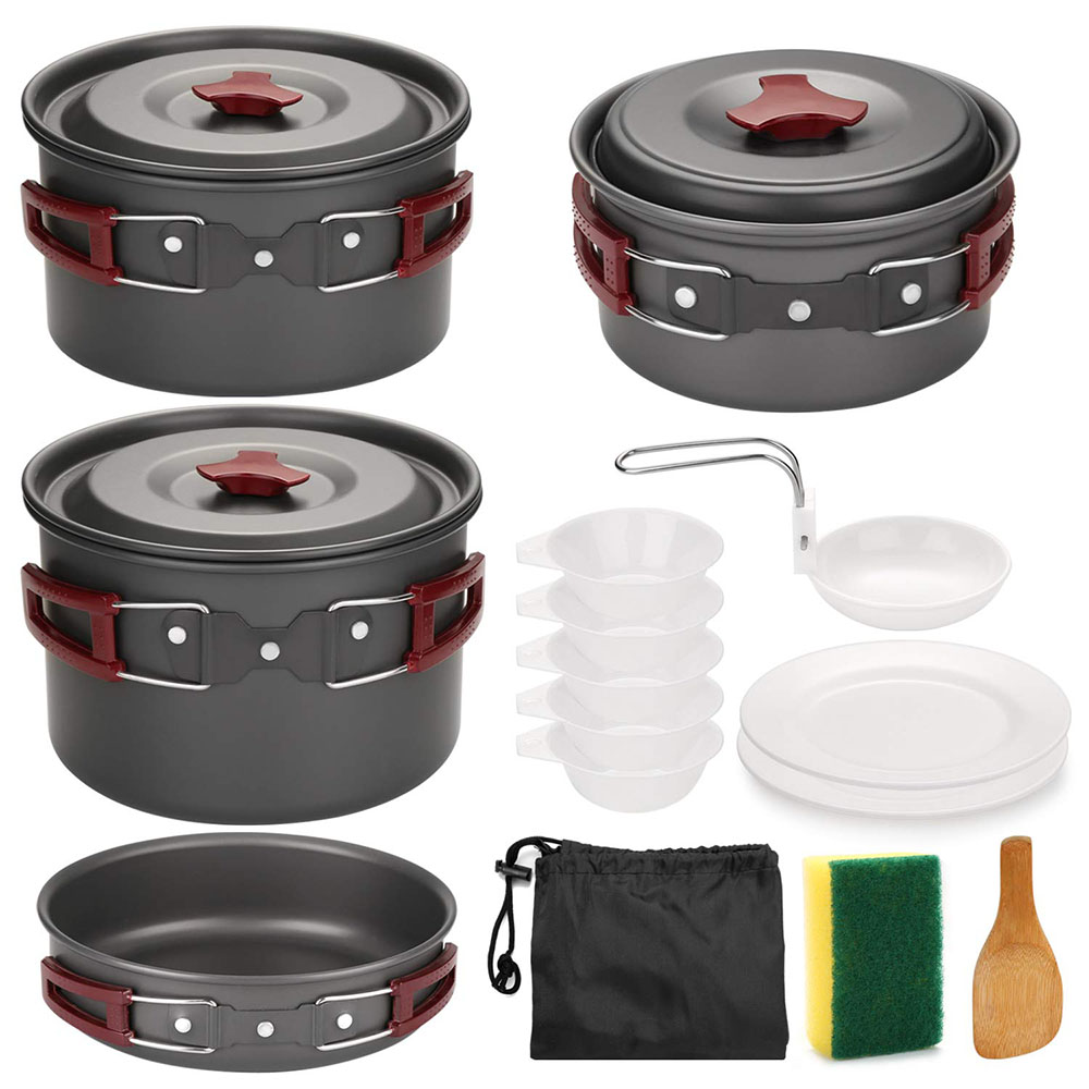 Outdoor Camping Cookware Kit N - Camping Cooking Candle บทวิจารณ์และราคา