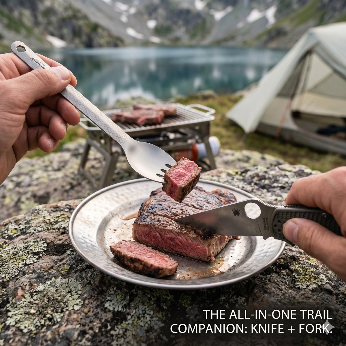 DAWN DEER 3-in-1 Titanium Spor - Camping Cooking And Dining Set บทวิจารณ์และราคา