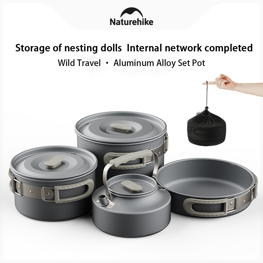 Naturehike Outdoor Pot Set,Cam - Camping Cooking Frying Pan บทวิจารณ์และราคา