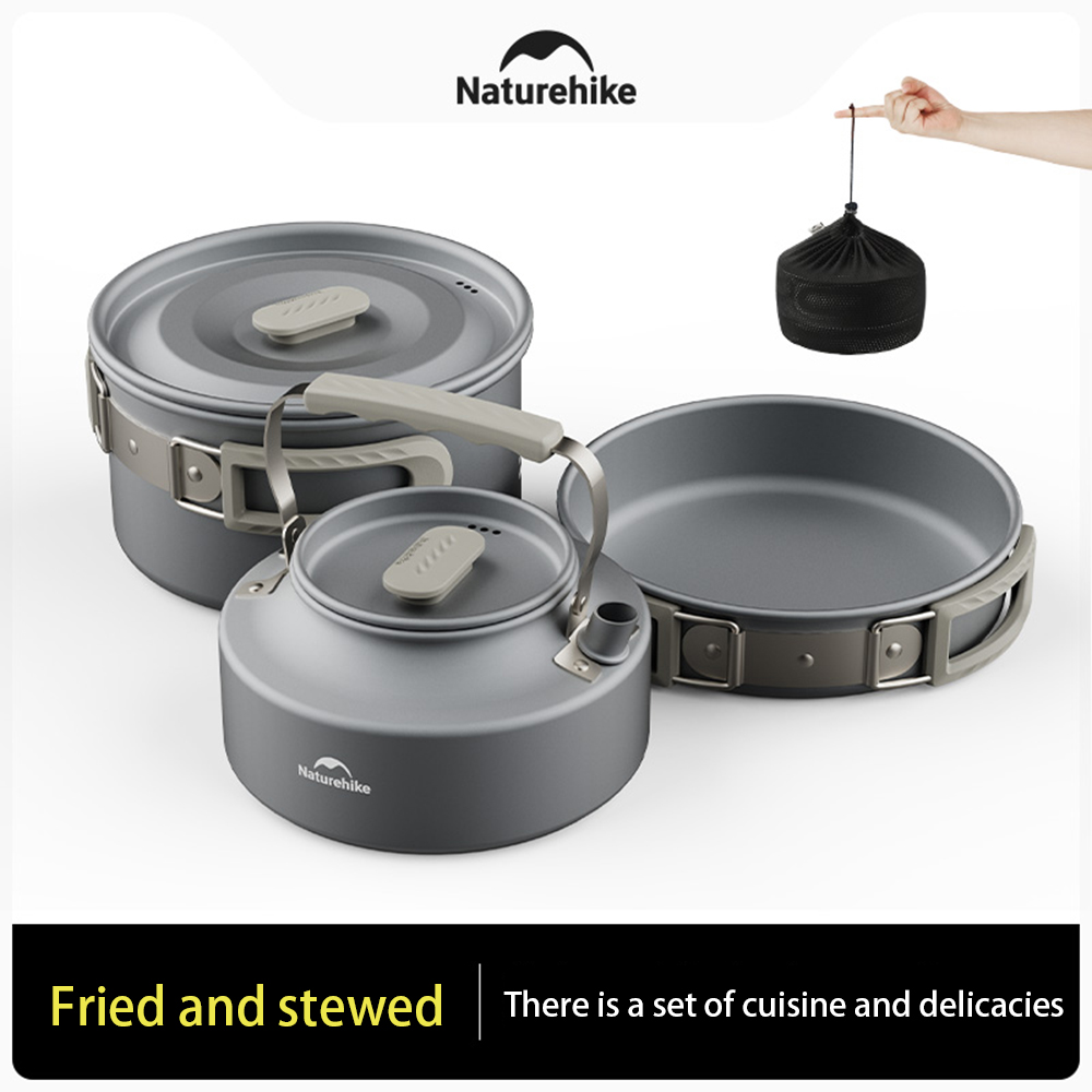 Naturehike Outdoor Pot Set,Cam - Camping Cooking Frying Pan บทวิจารณ์และราคา