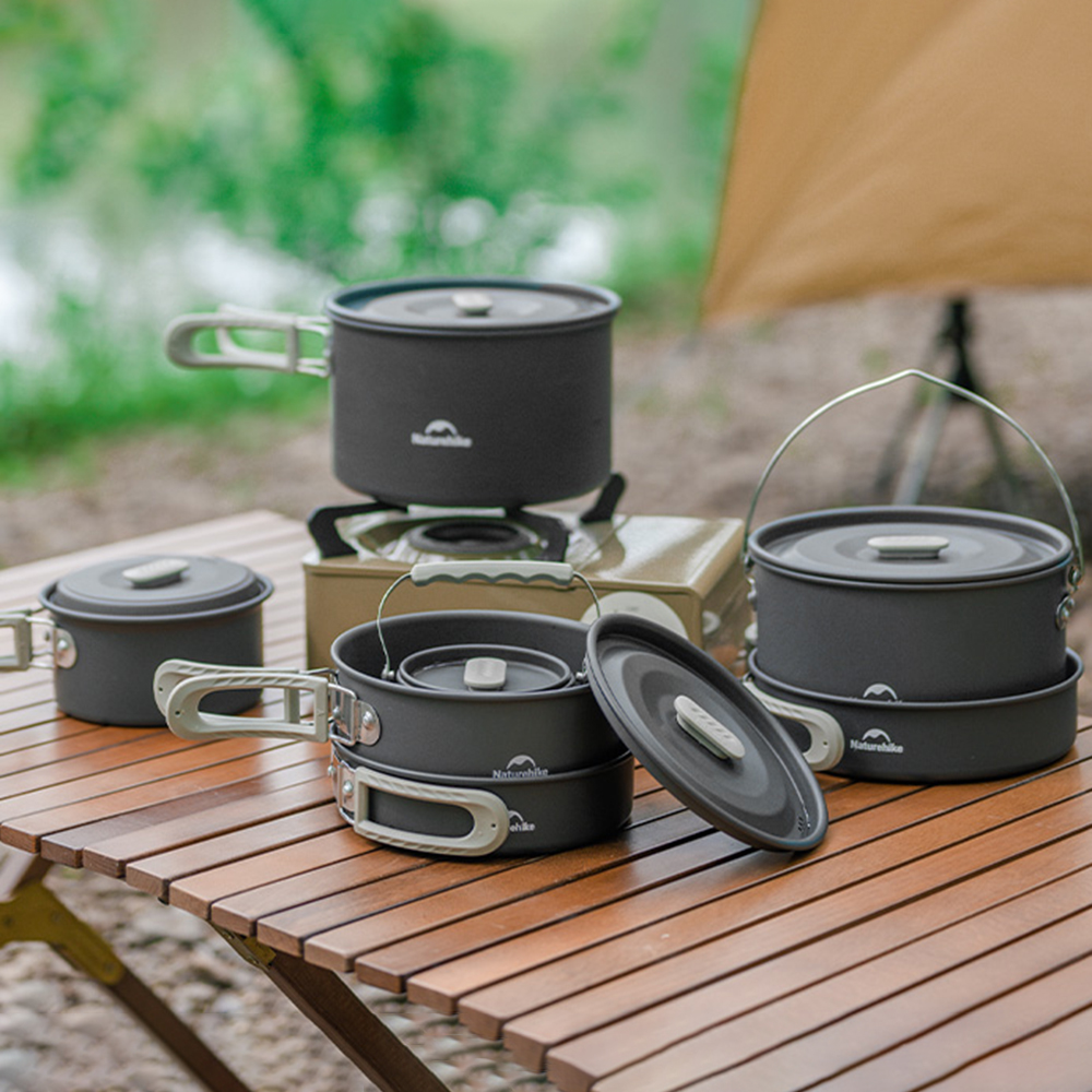 Naturehike Outdoor Pot Set,Cam - Camping Cooking Frying Pan บทวิจารณ์และราคา