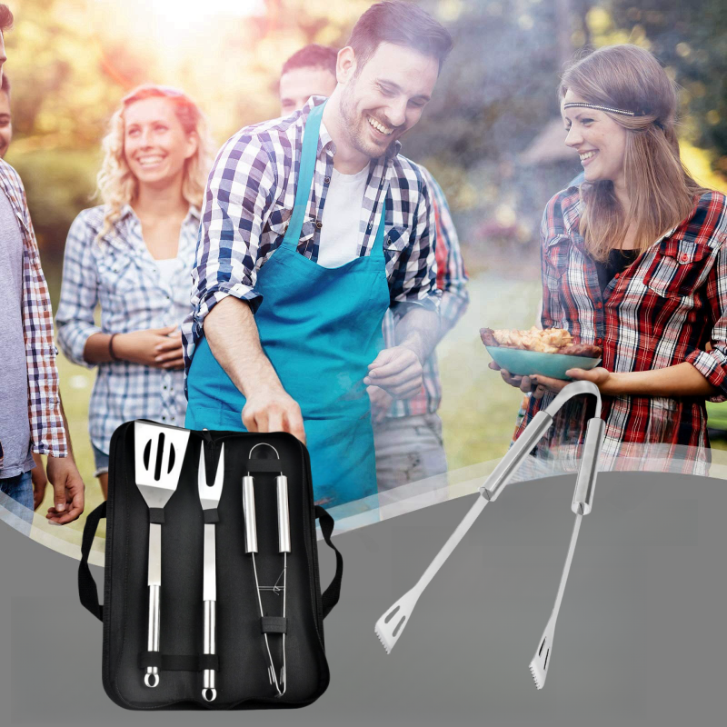 BBQ Tools Set Barbecue Utensil - Camping Cooking And Dining Set บทวิจารณ์และราคา