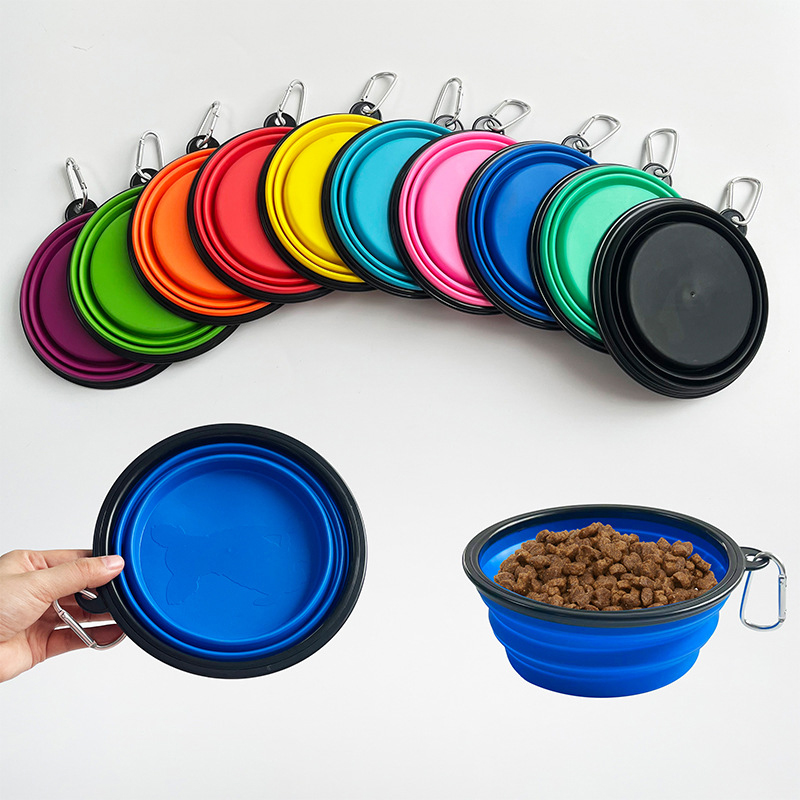 Collapsible Pet Silicone Dog F - Camping Cooking Meals บทวิจารณ์และราคา